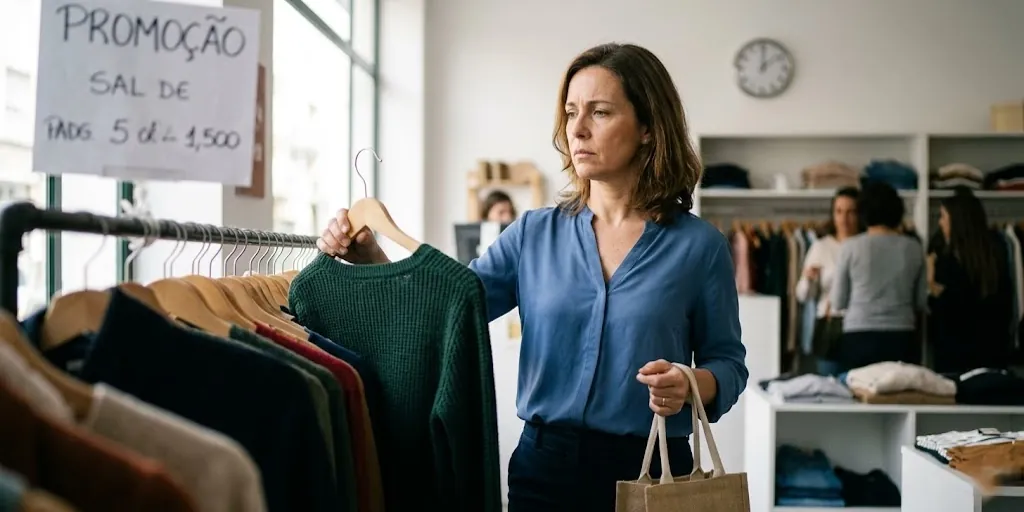 Ilustração sobre consumo consciente