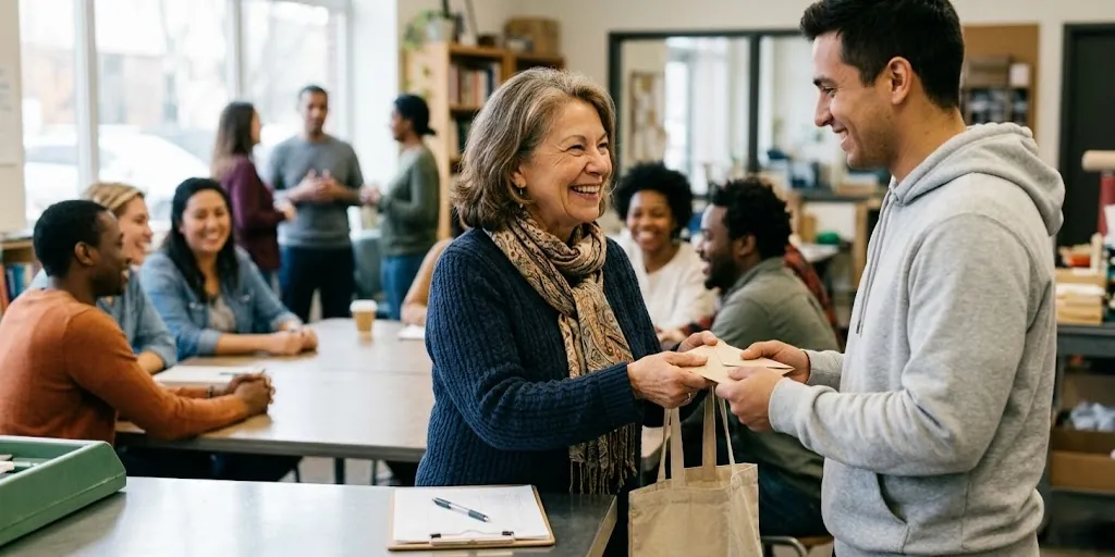 Ilustração sobre generosidade