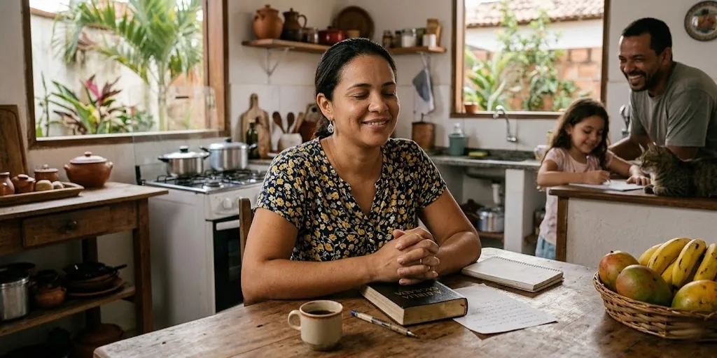 Ilustração sobre dependência de Deus