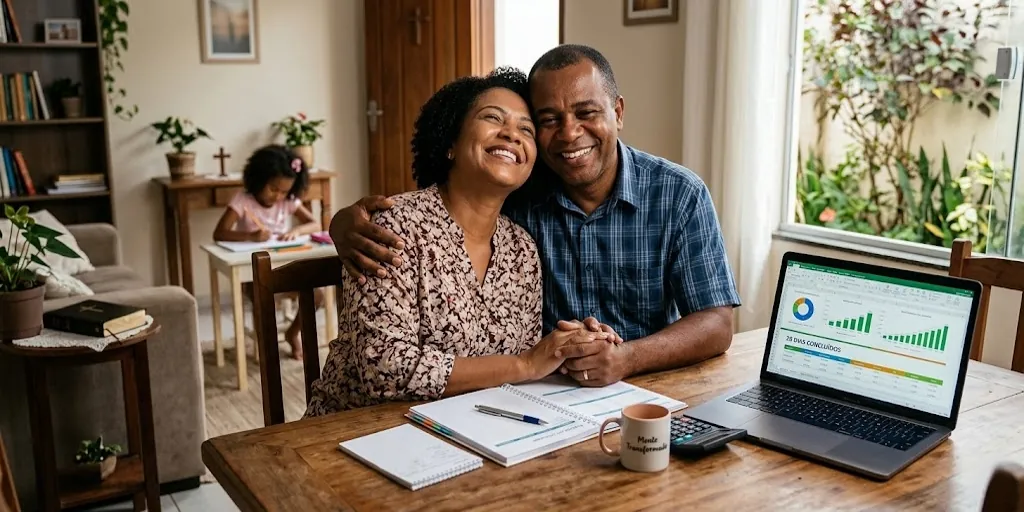 Ilustração de conquista e estabilidade